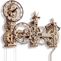 UA Juguetes – Steampunk Reloj De Pared – maqueta mecánica de Wooden.city
