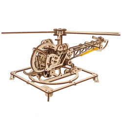 UA Juguetes – Mini Helicóptero de UGEARS – maqueta mecánica para construir