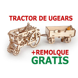 Juguetes ucranianos - GRATIS Tractor con Remolque de UGears