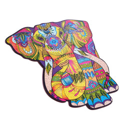 Colorido juego de rompecabezas con temática de animales para el desarrollo intelectual con hermosos colores y detalles