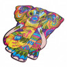 Colorido juego de rompecabezas con temática de animales para el desarrollo intelectual con hermosos colores y detalles