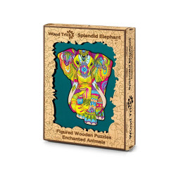 Colorido juego de rompecabezas con temática de animales para el desarrollo intelectual con hermosos colores y detalles