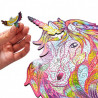 Colorido juego de rompecabezas con temática de animales para el desarrollo intelectual con hermosos colores y detalles