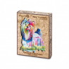 Colorido juego de rompecabezas con temática de animales para el desarrollo intelectual con hermosos colores y detalles