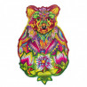 Colorido juego de rompecabezas con temática de animales para el desarrollo intelectual con hermosos colores y detalles