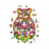 Colorido juego de rompecabezas con temática de animales para el desarrollo intelectual con hermosos colores y detalles