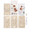 UA Juguetes – Portateléfono Plegable de UGEARS – maqueta mecánica para construir