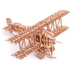 UA Juguetes – Avión antiguo de Wood Trick – maqueta mecánica para construir