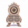 UA Juguetes – Reloj vintage – maqueta de madera con maquinaria de pila