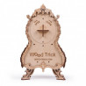 UA Juguetes – Reloj vintage – maqueta de madera con maquinaria de pila
