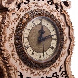 UA Juguetes – Reloj vintage – maqueta de madera con maquinaria de pila