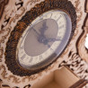 UA Juguetes – Reloj vintage – maqueta de madera con maquinaria de pila