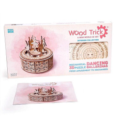UA Juguetes – Bailarinas caja de música – maqueta de madera Wood Trick