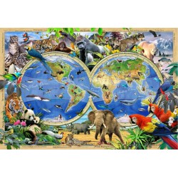 Animal Kingdom Map - Wooden...