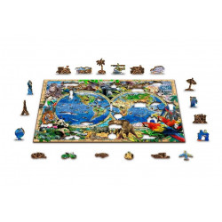 UA Juguetes - Tienda de puzzles - Mapa del reino animal 75/150/300/600 piezas