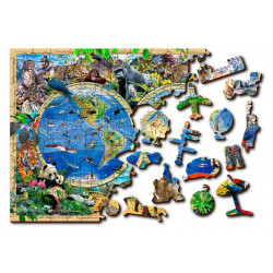 UA Juguetes - Tienda de puzzles - Mapa del reino animal 75/150/300/600 piezas