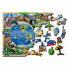 UA Juguetes - Tienda de puzzles - Mapa del reino animal 75/150/300/600 piezas