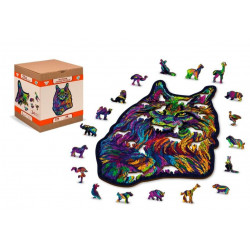 UA Juguetes - Tienda de puzzles - Gato arco iris 140 / 274 piezas
