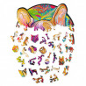 UA Juguetes - Rocky - puzzle de animales de madera – 107 piezas