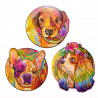 UA Juguetes - Rocky - puzzle de animales de madera – 107 piezas