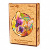 UA Juguetes - Rocky - puzzle de animales de madera – 107 piezas