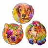 UA Juguetes - Charlie - puzzle de animales de madera – 101 piezas