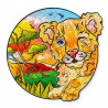 UA Juguetes - León - puzzle de animales de madera – 112 piezas