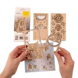 UA Juguetes Shop – UGEARS Vintage Alarm Clock mechanical model kit