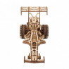 UA Juguetes – Dragster – maqueta mecánica de madera para construir