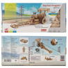 UA Juguetes – Dragster – maqueta mecánica de madera para construir