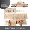 UA JUGUETES - Conjunto especial 3-en-1 de Ugears: Expreso de Hogwarts™ + Autobús Noctámbulo™ + Ford Anglia Volador™