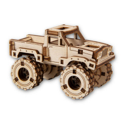 UA Juguetes Shop – Monster Truck – mechanical model kit by Wooden.City