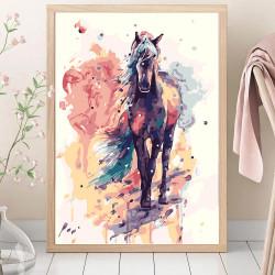Horse – painting by numbers