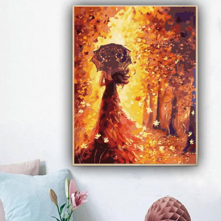 UA JUGUETES – Mujer en Otoño – pintura por números