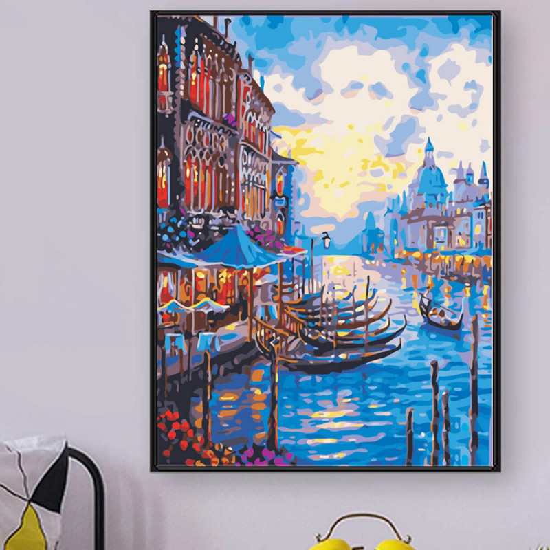 UA JUGUETES – Paisaje Veneciano – pintura por números