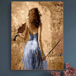 Violinist – painting by...
