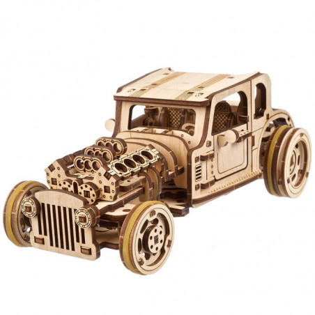 UA Juguetes – El Hot Rod El Ratón Furioso – Maqueta mecánica de UGEARS
