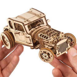 UA Juguetes – El Hot Rod El Ratón Furioso – Maqueta mecánica de UGEARS