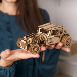 UA Juguetes – El Hot Rod El Ratón Furioso – Maqueta mecánica de UGEARS