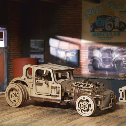 UA Juguetes – El Hot Rod El Ratón Furioso – Maqueta mecánica de UGEARS