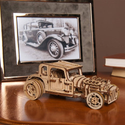 UA Juguetes – El Hot Rod El Ratón Furioso – Maqueta mecánica de UGEARS