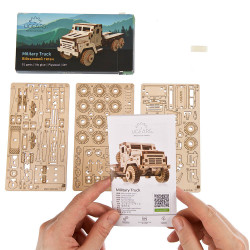 UA Juguetes – UGEARS Camión Militar – maqueta mecánica para construir