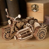 UA Juguetes – Motocicleta Voladora de Hagrid™ con Sidecar de UGEARS – maqueta mecánica