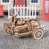 UA Juguetes – Motocicleta Voladora de Hagrid™ con Sidecar de UGEARS – maqueta mecánica
