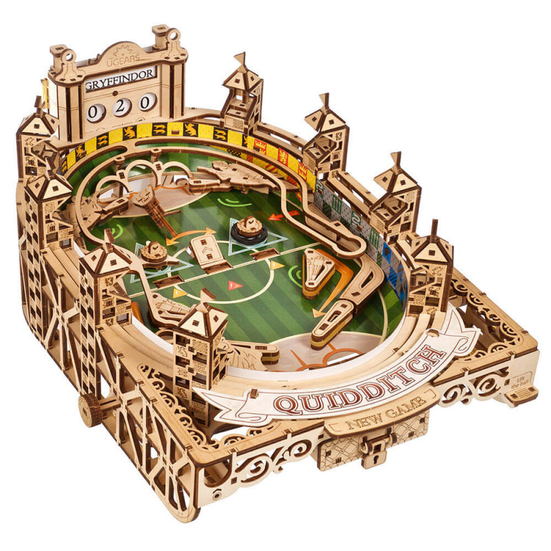 UA JUGUETES - Quidditch™ Flíper de UGEARS — maqueta mecánica para montar