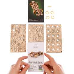 UA Juguetes – Compact de Carreras de UGEARS – maqueta mecánica para construir