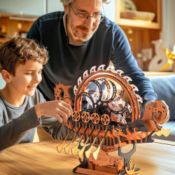 UA Juguetes – Barco Dragón Vikingo – ROKR Puzzle 3D de madera