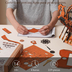 UA Juguetes – Barco Dragón Vikingo – ROKR Puzzle 3D de madera
