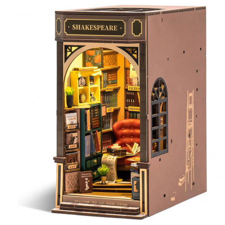 UA Juguetes – Librería Shakespeare – la casa en miniatura de madera