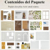 UA Juguetes – Casa Jardín – Escena en Miniatura de Madera para Sujetalibros
